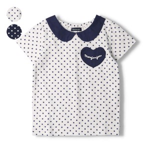 Kids' Short Sleeve T-shirt Pocket Polka Dot