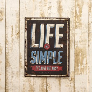 アンティークエンボスプレート [Life Is Simple]