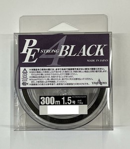 ヤマトヨテグス PEストロング4 ブラック 300m 1.5号