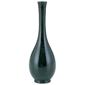 高岡銅器 銅製花瓶　鶴首　6号　青銅色　106-06