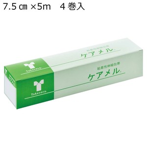竹虎 ケアメル 粘着性伸縮テープ No.7.5 7.5cm×5m 4巻入 060544