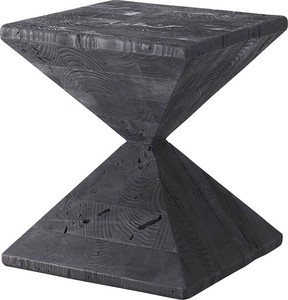 サイドテーブル　/サイドテーブル スツール ディスプレイ 棚 古材 パイン 黒 ブラック
