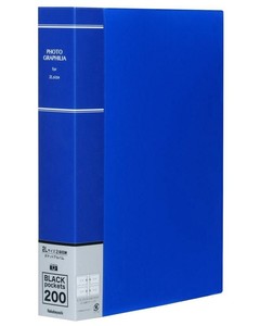 ナカバヤシ フォトグラフィリア 2段ポケット 2L判 200枚収納 ブルー PH2L-1020-B