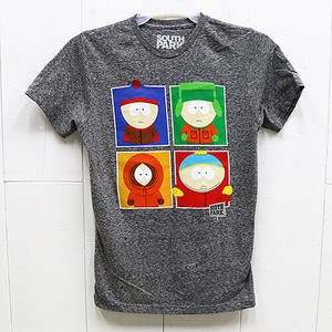 【アメリカン キャラクター】Tシャツ SOUTH PARK OPL-TS-SOU-003 杢グレー