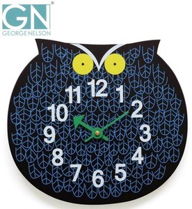 George　Nelson　ジョージ・ネルソン　壁掛け時計　Zoo　Timer　Clock　フクロウ　GN901
