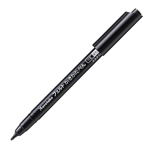 くれたけ 呉竹 フェルトかきかたぺん ほそじ黒 KURETAKE Marker pen EAL116-010 書き方ペン