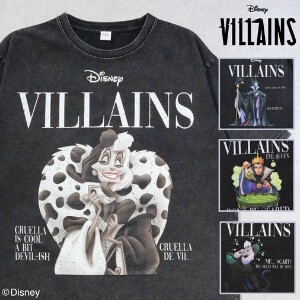 【予約販売】【Disney】ヴィランズ　マガジンTシャツ【2024夏物】【ユニセックス】