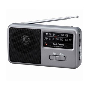 OHM AudioComm AM/FM ポータブルラジオ RAD-F1771M
