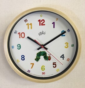 ウォールクロック エリック・カール  Eric Carle Wall Clock Small Caterpillar