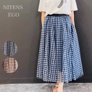 Skirt Tulle Long Skirt Checkered 2024 Spring/Summer