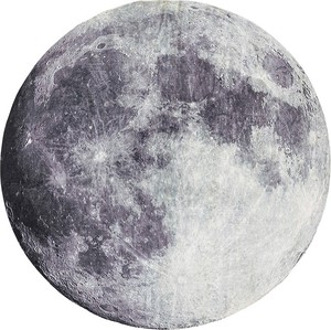 ラグ/　ムーン 月 直径140cm おしゃれ 満月 クレーター すべり止め 丸 丸型 円