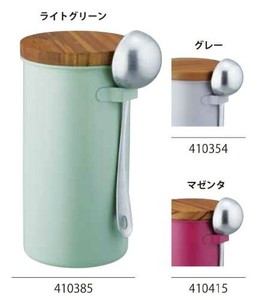 Storage Jar/Bag Gray L M Made in Japan
