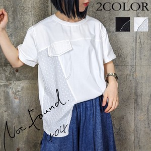 T-shirt Pullover Stitch Dot Jacquard M