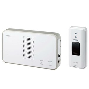 ELPA(エルパ) ワイヤレスチャイム 受信器+押ボタン送信器セット EWS-S5030