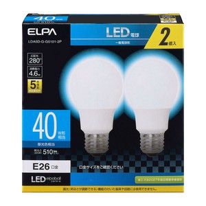 ELPA(エルパ)  LED電球A形　広配光　LDA5D-G-G5101-2P