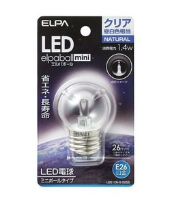 ELPA LED電球G40形E26 昼白色 屋内用 LDG1CN-G-G255