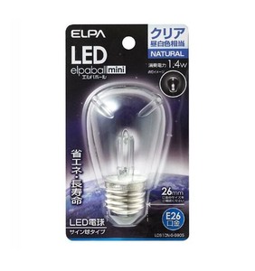 ELPA LED電球サイン形E26 昼白色 LDS1CN-G-G905