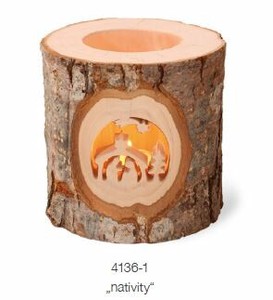 〈数量限定〉candle concave motif: nativity I【木製】【インテリア】【キャンドルホルダー】【ギフト】