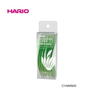 2024新作 『HARIO』V60 ドリッパー SUIREN リブ6本セット 透明グリーン RIB-6-TG （ハリオ）