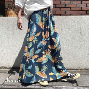 Skirt Patterned All Over Rayon Linen Maxi-skirt Cool Touch NEW