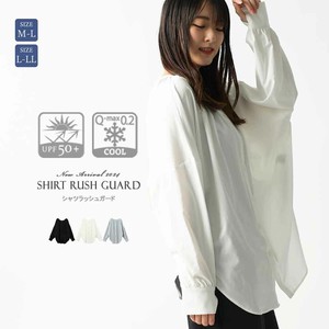 Button Shirt/Blouse Long Sleeves Back Schoen 2Way Rash guard Ladies' Cool Touch 2024 NEW