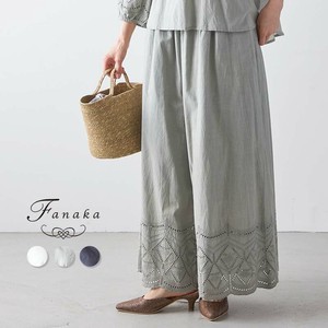 【Fanaka2024SS新作】アイレット刺繍クロップドフレアパンツ