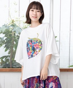 T-shirt Pullover Pudding Floral Pattern
