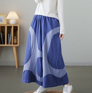 Denim Full-Length Pant Color Palette Bicolor Denim L Wide Pants 2024 Spring/Summer