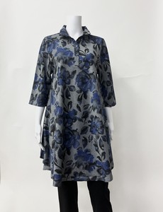 Tunic Floral Pattern A-Line L 2024 Spring/Summer