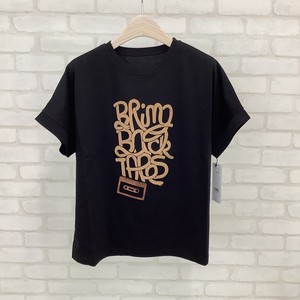 【BRODIAEA】 極サラコットンフロッキープリントTシャツ