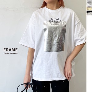 T-shirt Oversized Pudding T-Shirt Tops Ladies' Cut-and-sew 【2024NEW】