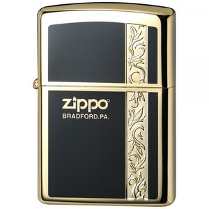 ZIPPO(ジッポー)ライター　ZIPPOロゴ　アラベスク　金色　2GBK-VERZARA