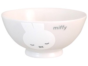 ミッフィーホワイトフェイス　茶碗（スリープ）【日本製 電子レンジ・食洗機使用可能 かわいい】