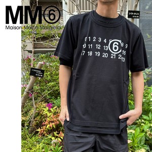 Maison Margiela MM6  メンズ 半袖 BLACK エムエムシックス  メゾンマルジェラ