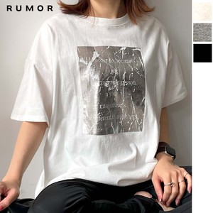 【2024新作】箔プリントロゴTシャツ