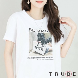 T-shirt Pudding Rhinestone L M 【2024NEW】