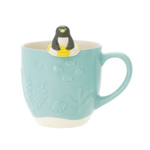 【マグカップ】puka puka 浮き輪スプーン＆海中マグ ペンギン