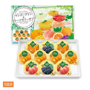 【MT食品】ﾏﾝｺﾞｰﾌﾟﾘﾝ&ﾌﾙｰﾂｾﾞﾘｰｷﾞﾌﾄ10個入　お菓子/デザート/果物/お土産
