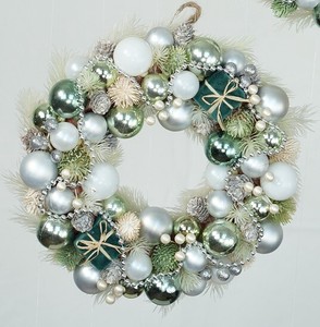 【予約販売】［2024ｸﾘｽﾏｽ］彩か｜Saika　Wreath Beads chain M(Plaim green)