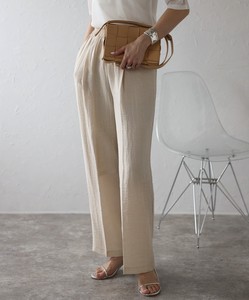 Full-Length Pant Linen-blend Wide Pants