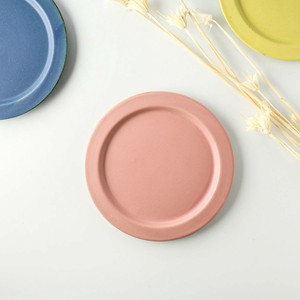 Mino ware Main Plate Pink Western Tableware Made in Japan