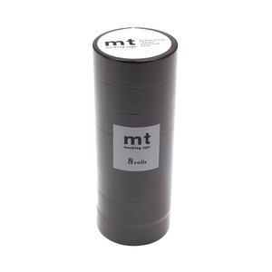 mt マスキングテープ 8P マットブラック 幅15mm×7m 同色8巻パック MT08P207R