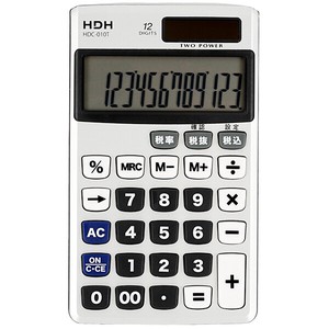 手帳型電卓 税計算 12桁【HDC-010T】