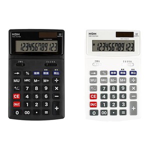 電卓 税計算 12桁 シンプル デスクタイプ 早打ち【HDC-012】