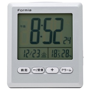 デジタル 時計 電波 カレンダー 温湿度 シンプル クロック 置き【HT-028RC】