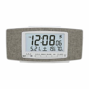 デジタル 時計 電波 アラーム インテリア カレンダー 温湿度 クロック 置き【HT-033RC】