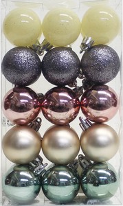 Store Material for Christmas Christmas Ornaments Pale Colors 40mm