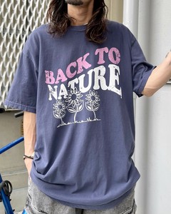 【2024年新作】BACK TO NATURE ピグメント加工 ビッグシルエットTシャツ