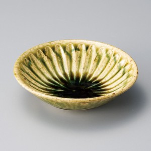織部しのぎ45平鉢　美濃焼　日本製 陶器