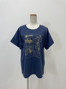 T-shirt Pudding T-Shirt Floral Pattern Cotton NEW